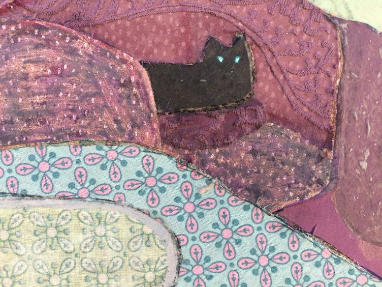 Detail of 'Woman with cat' 2018