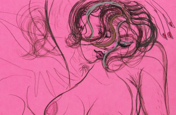 detail of 'Tijana at St.Kilda drawing '18'