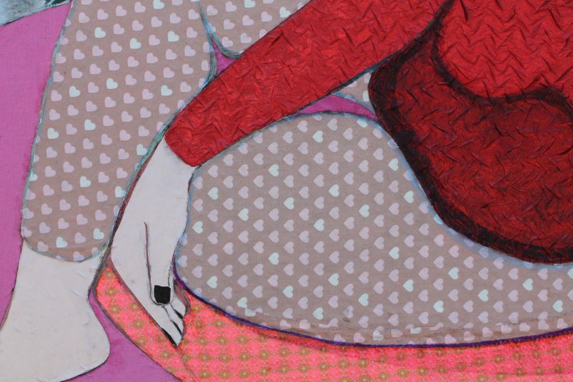 detail 4 of 'Woman in red'